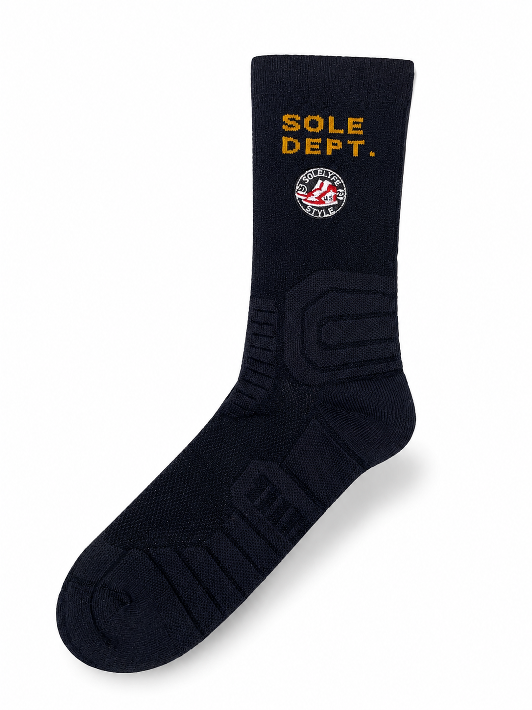 Sole Dept. by SoleLyfeStyle Socks (Black/Gold)