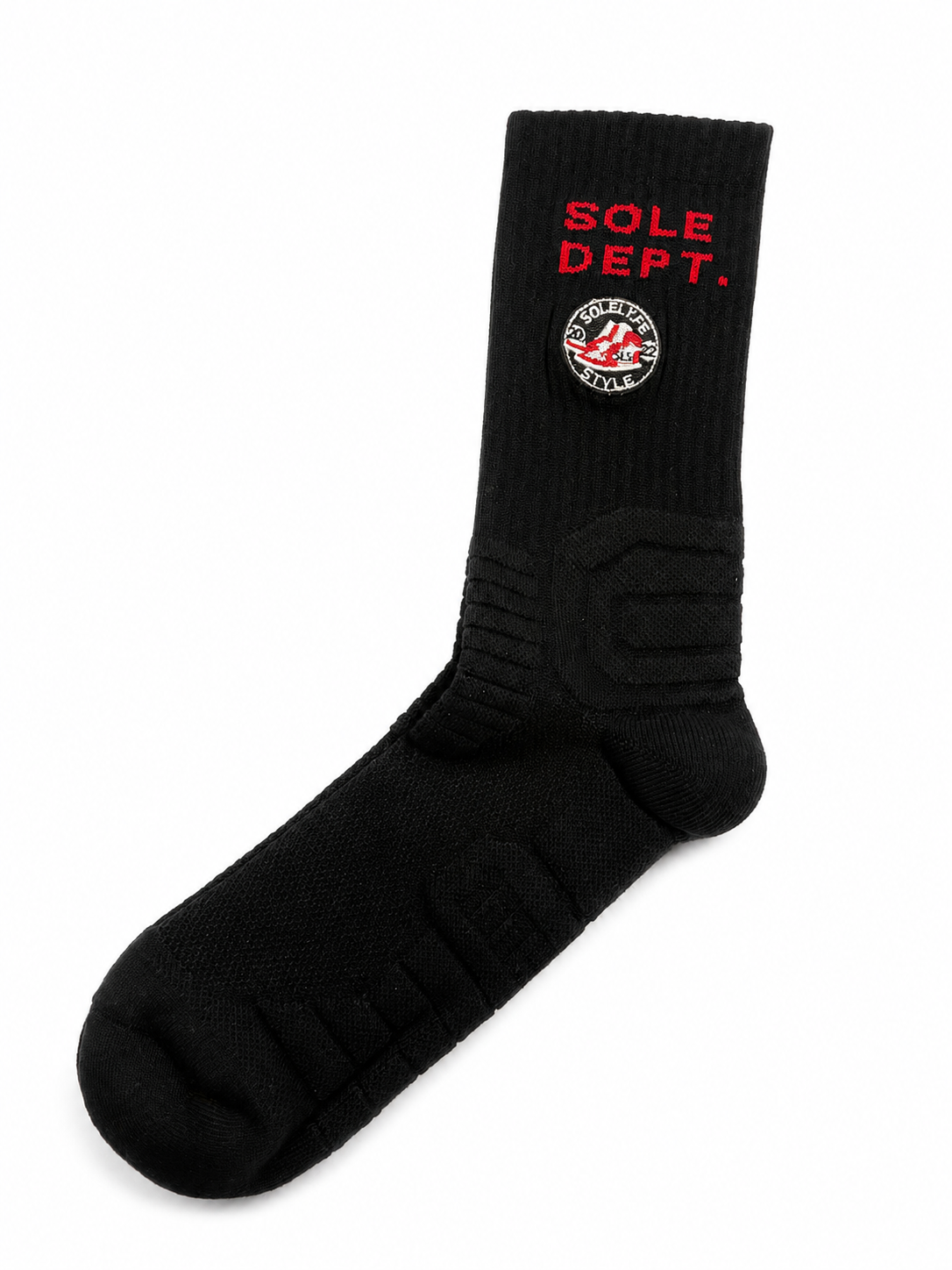 Sole Dept. by SoleLyfeStyle Socks (Black/Red)